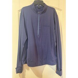 Greyson Performance Quarter Zip Pullover Men's XL Navy Blue Gulfstream Logo Golf
